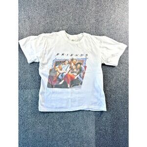 Friends‎ Old School Artists Graphic Tee Made In Italy 90s Artsy Y2K Boxy White